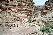 Petra - the walk which climbs up to the Monastery 